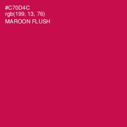 #C70D4C - Maroon Flush Color Image